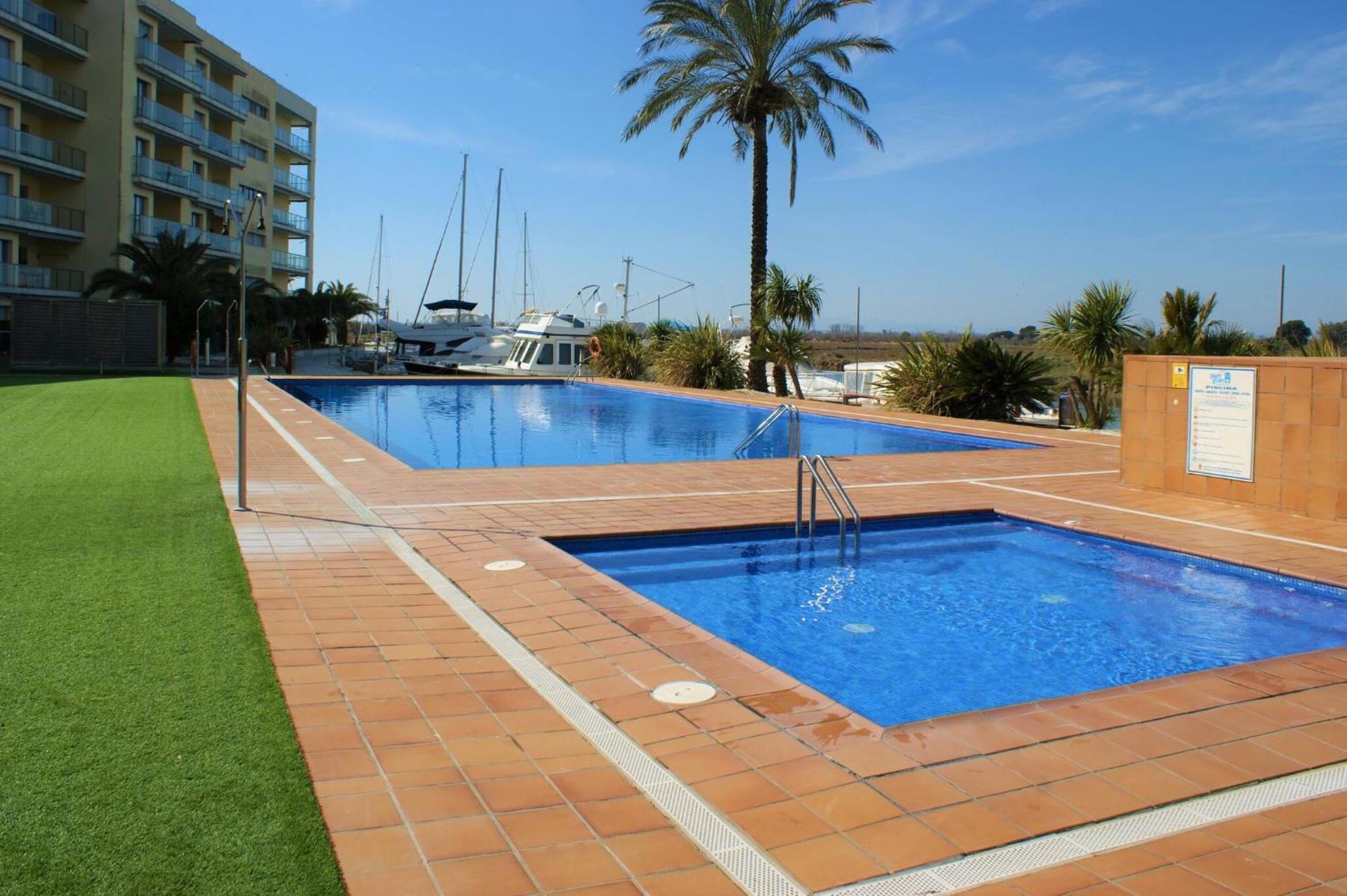 Precioso Piso Con Vista Al Canal Y Piscina En Roses Av-69 Exteriör bild